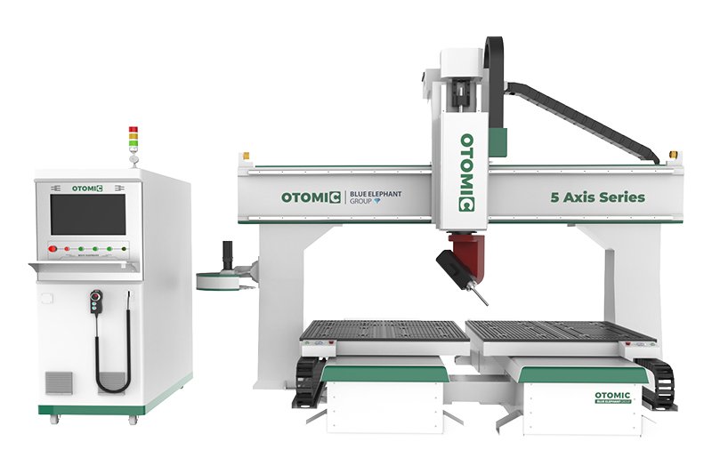 5 axis cnc router with two tables