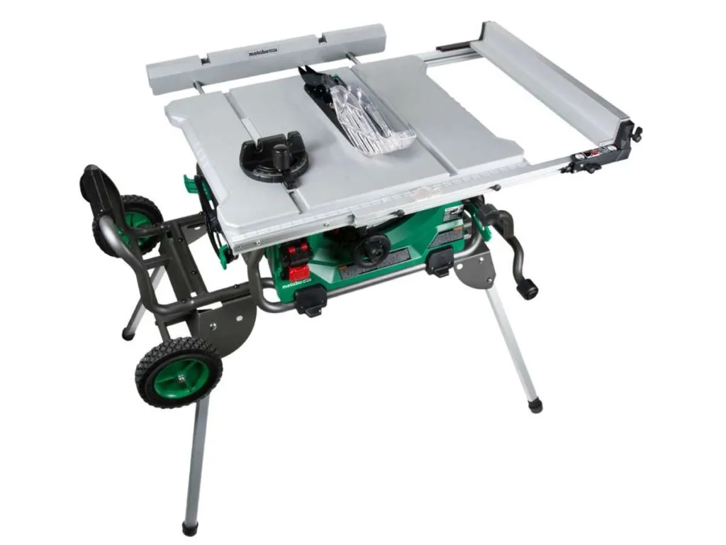 9 Best Table Saws for Beginners 7 Metabo HPT C10RJS Jobsite Table Saw