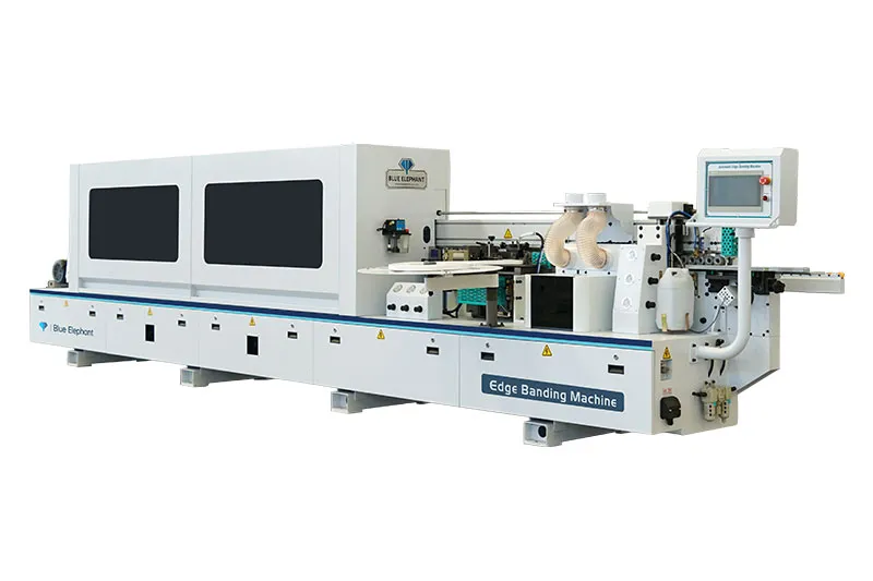 blue elephant e70j automatic industrial edge banding machine with smart touchscreen control panel