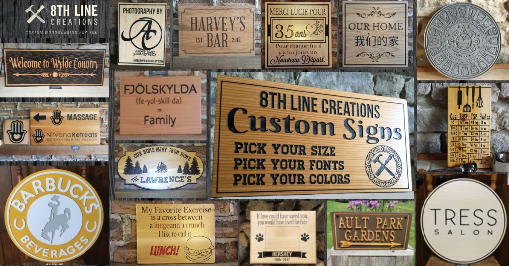 How Do You Make Wood Signs? 1 cnc carving wooden sign font selection