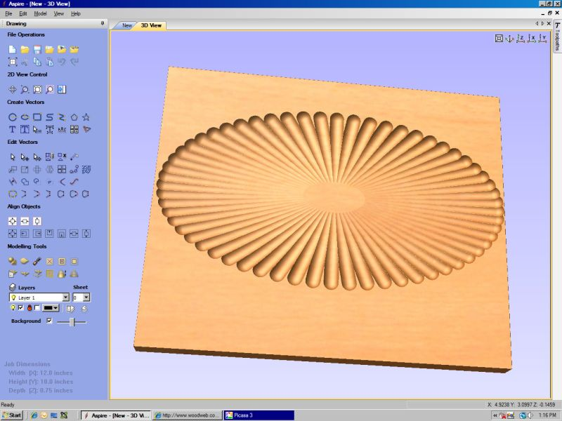 cnc router toolpath simulation