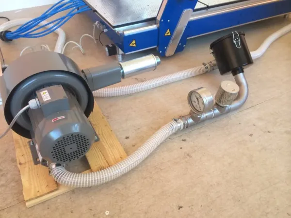 CNC Router Vacuum Table Buying Guide: Key Factors to Consider 7 cnc router vacuum pump regenerative blower industrial system setup