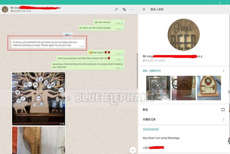 Feedback From Zimbabwe Customer on CNC Laser Machine 3