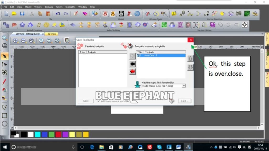 Here I add a tool 12