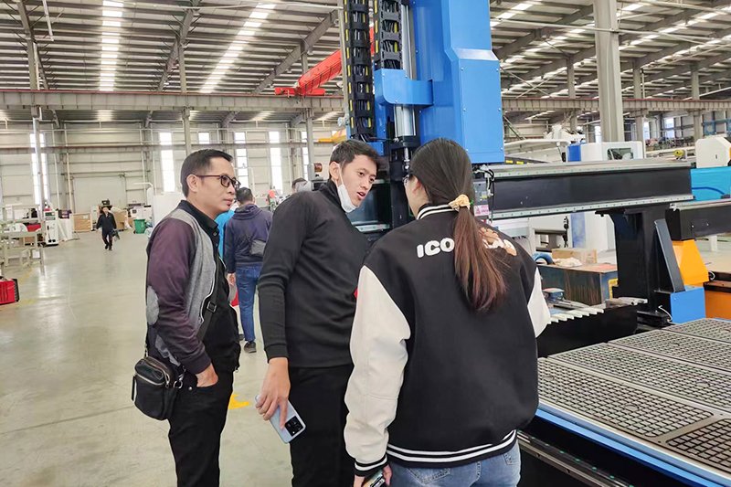 Blue Elephant CNC Service for Indonesian customer indonesian customers visit 3