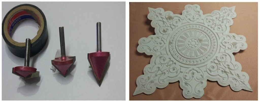 V groove router bits