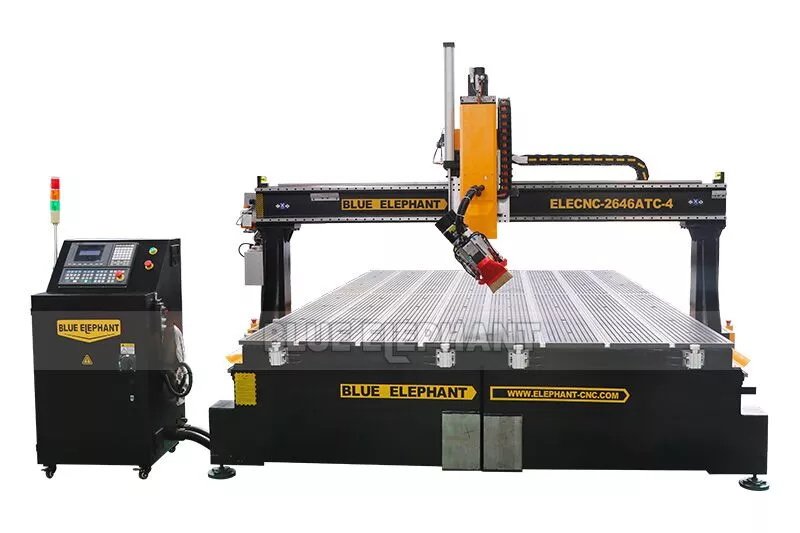4 axis wood cutting and engraving machine