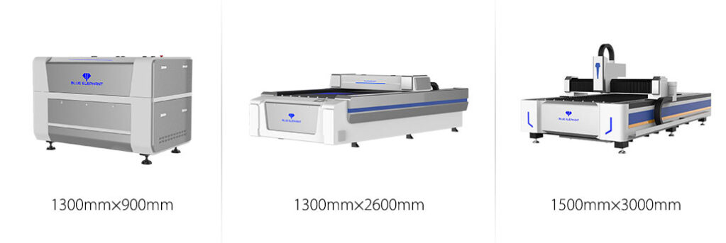 laser cutting machine bed size