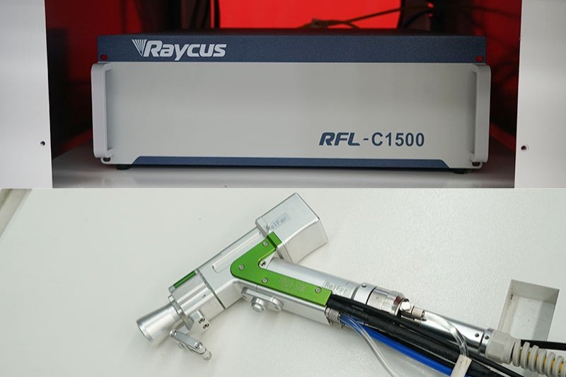 laser welder source and head